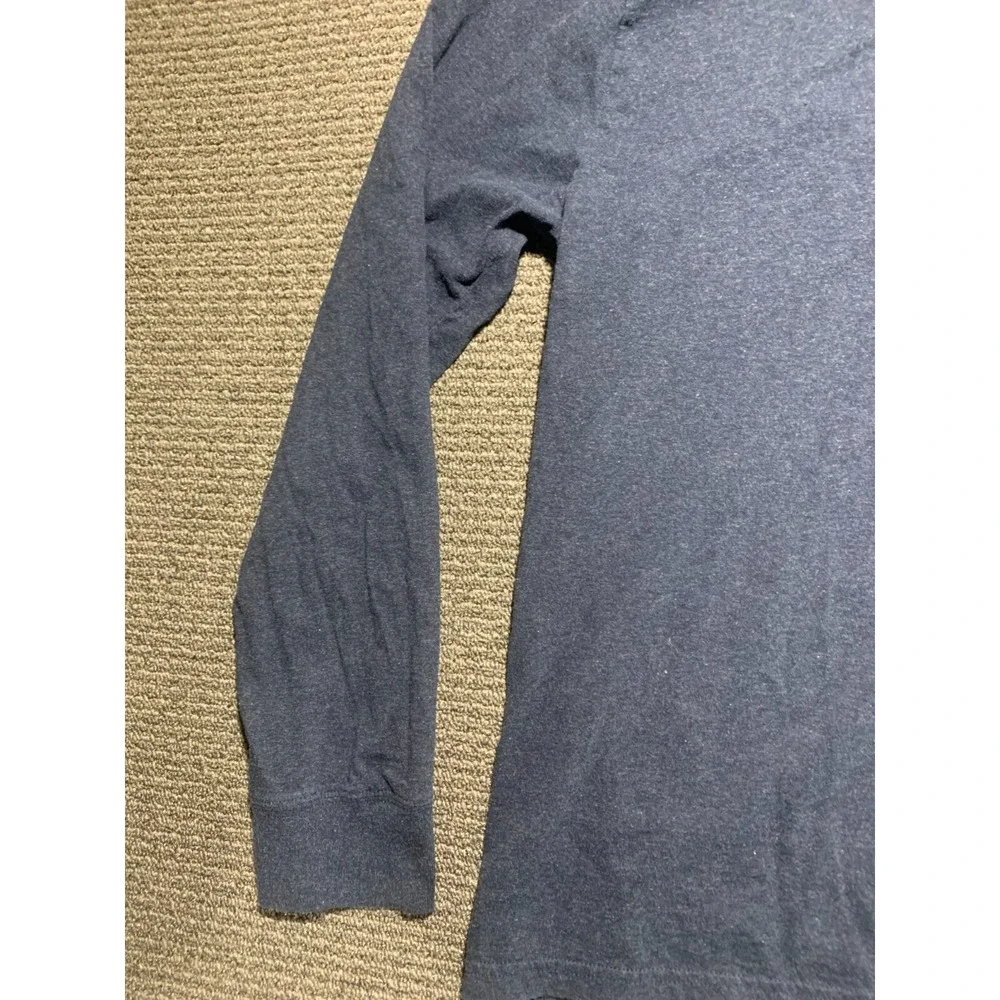 Polo Ralph Lauren Mens XL Blue Long Sleeve V Neck T-Shirt Red Pony Logo